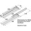 Pull Out Kitchen Towel Holder Rail 2-ARM 450mm 2