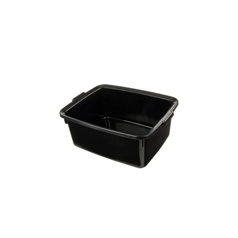 Addis Plastic Butler Large Rectangular Bowl, Soft Black, 12.5 Litre