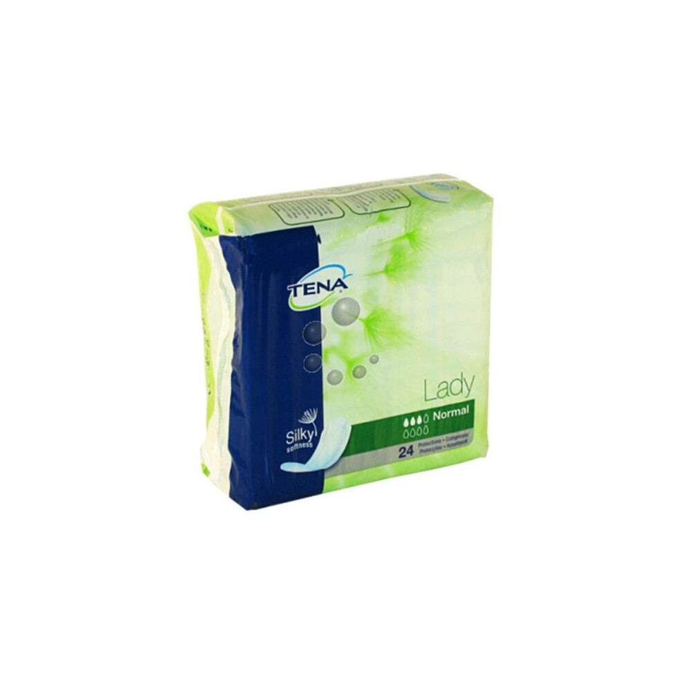 TENA scahp760406ÃÂ Ã¢â¬âÃÂ Lady Silky Normal PadsÃÂ Ã¢â¬âÃÂ Pack of 24