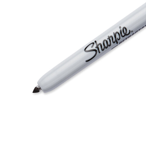Sharpie Sharpie Retractable Permanent Marker Fine Tip - Black (Pack of 12) 2