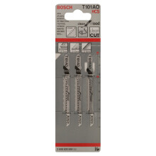Bosch Pro Stichsägeblatt Clean for Wood zum Sägen in Holz (3 Stück, T 101 AO)