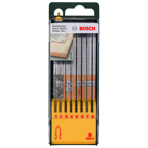 Bosch Bosch T Shank Jigsaw Blade Set, 8 Pieces 2