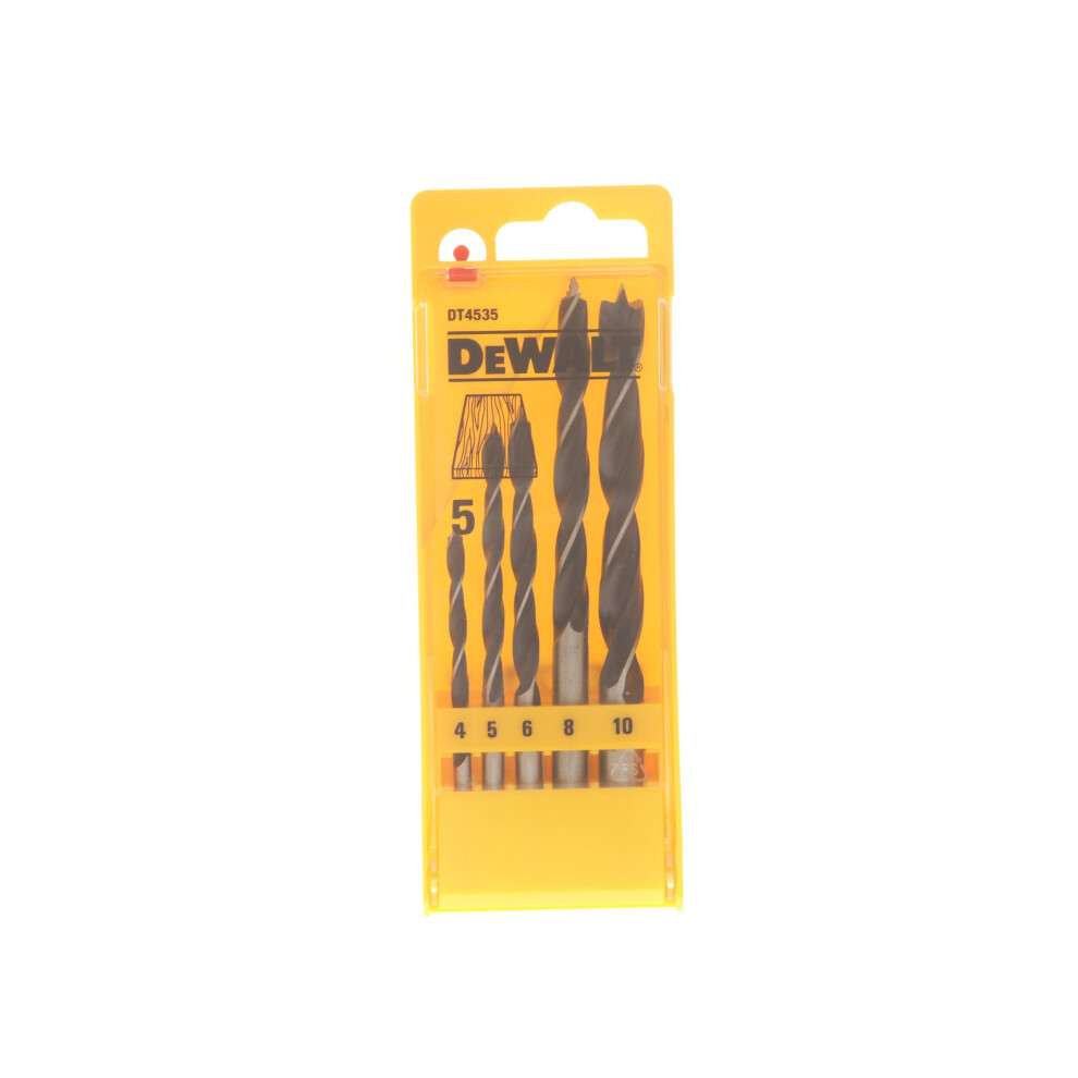 DeWalt DT4535QZ Brad Point Drill Bits Set (5 Pieces)