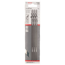 Bosch Pro Stichsägeblatt Speed for Wood zum Sägen in Holz (3 Stück, T 744 D)