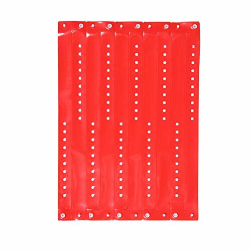 Vinyl Wristbands, Red, 50 Pack