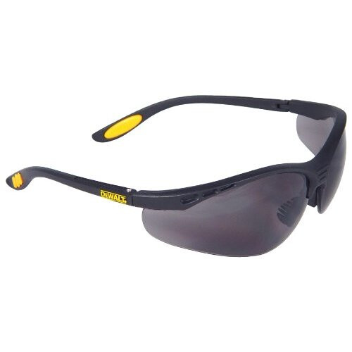 DeWalt DeWalt Reinforcer Polycarbonat Sikkerhedsbriller - Sort/Røg, En størrelse