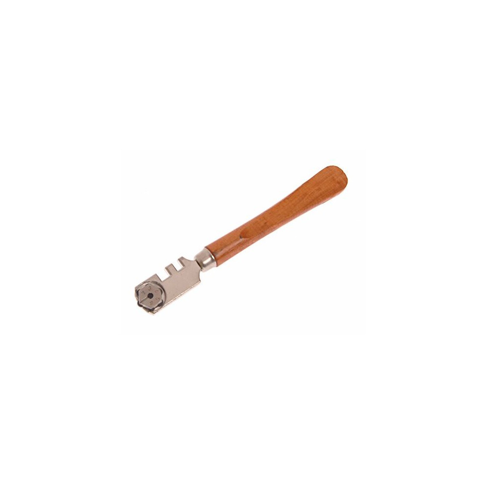 Faithfull GCSIX Six Wheel Glasscutter with Wood Handle