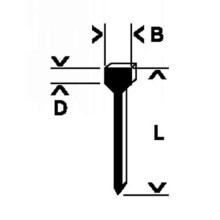Agrafes 14 mm - Bosch - PTK 14 E et PTK 36 V - 1000 pièces - Bois - Typ48