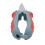Clauss 18039 8-Inch Titanium Snips with Wire Cutter - Grey/Red 2