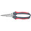 Clauss 18039 8-Inch Titanium Snips with Wire Cutter - Grey/Red 1