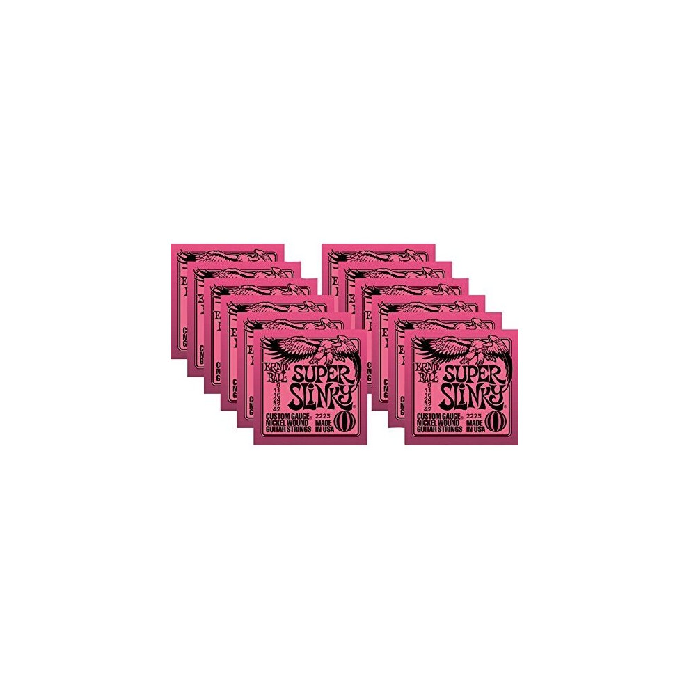 Ernie Ball 2223-12 Super Slinky Electric Guitar Strings (Box of 12 Sets)