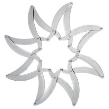 Trivet - Alessi - DUL01 AUGH - Aço inoxidável - Extensível - Design pop