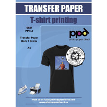 PPD Inkjet T Shirt Transfer Paper A4 for Dark Fabric x 10 Sheets PPD-4-10