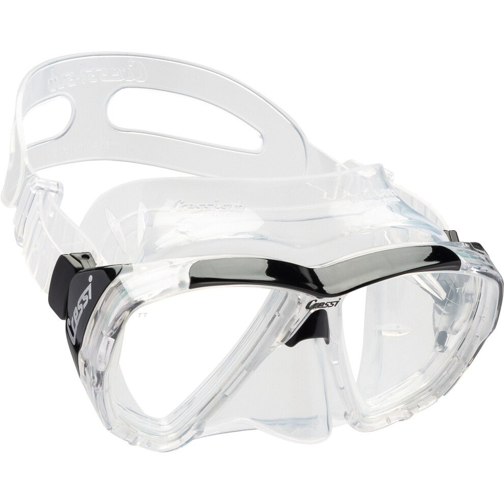 Cressi Big Eyes Scuba Diving and Snorkeling Mask - Transparent