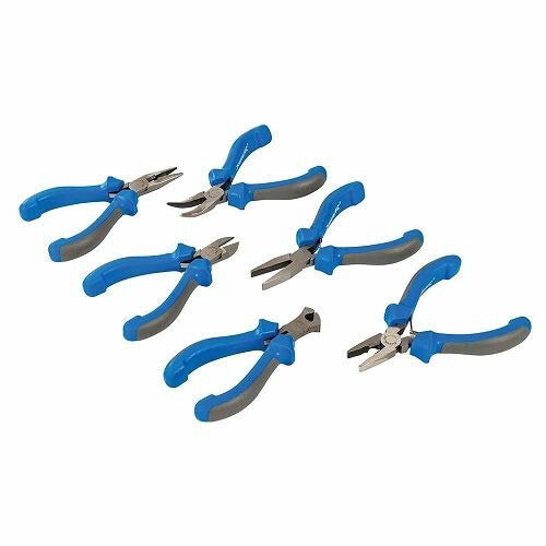 Silverline Silverline 633889 Mini Soft-Grip Pliers Set 6-Pieces