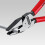 Knipex KNIPEX 02 05 180 High Leverage Combination Pliers chrome plated with multi-component grips 180 mm 3