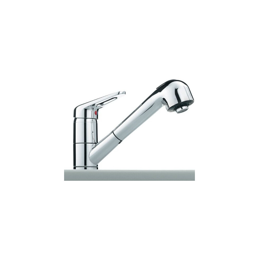 Franke 115.0029.709 Chrome Finish Kitchen Tap With A Pull Out Spout - Grey (1-Piece)