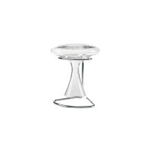 Leopold Vienna 190 x 160 x 200 mm Chromed/Silicone De Luxe Powerpull Decanter Carafe Drying Stand, Silver