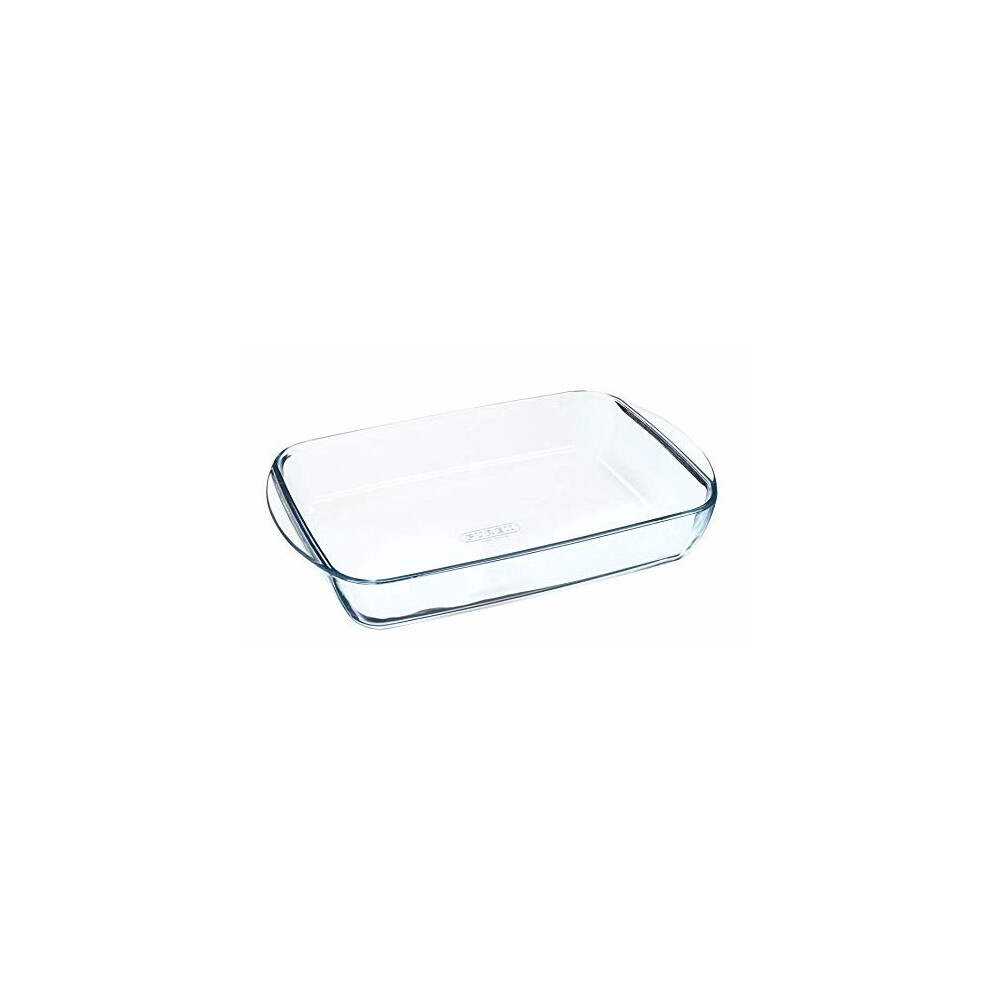 Pyrex Glass Rectangular Roaster, 35x23cm