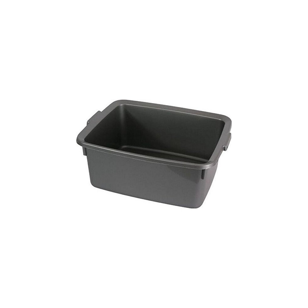 Addis Plastic Butler Large Rectangular Bowl, Metallic Silver, 12.5 Litre