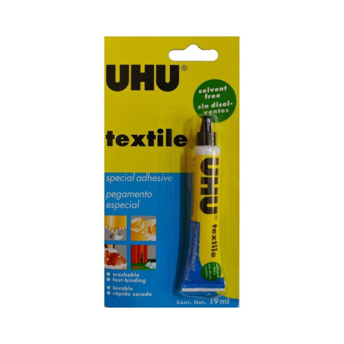 UHU textile solvent free fabric glue 19ml