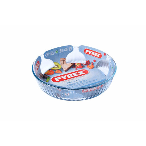 Pyrex Pyrex Bake & Enjoy Glass Fluted flan dish high resistance 26 cm 1
