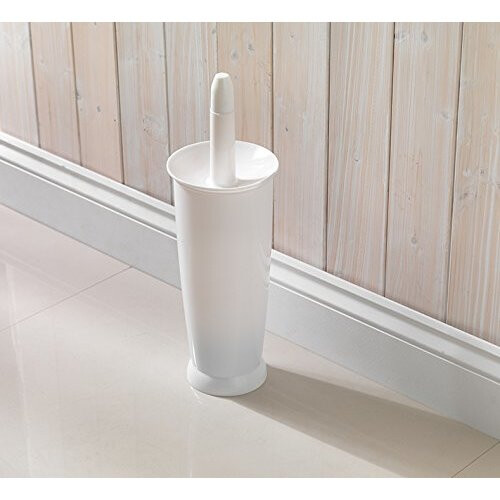 Addis Addis Closed Toilet Brush Set, Plastic, White 2