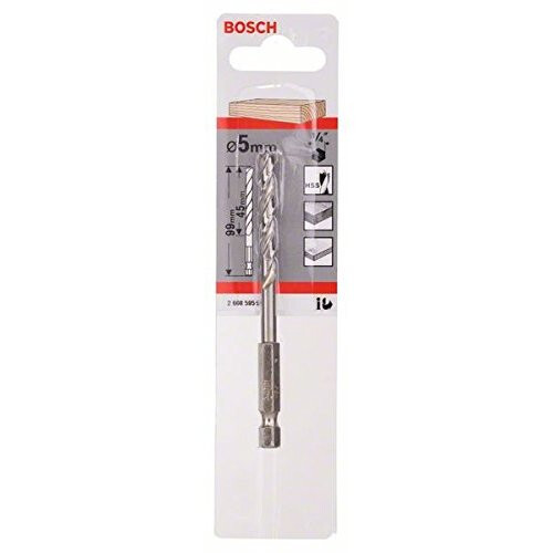 Bosch Bosch 2608595521 1/4-Inch Hex Shank Brad Point Drill Bit