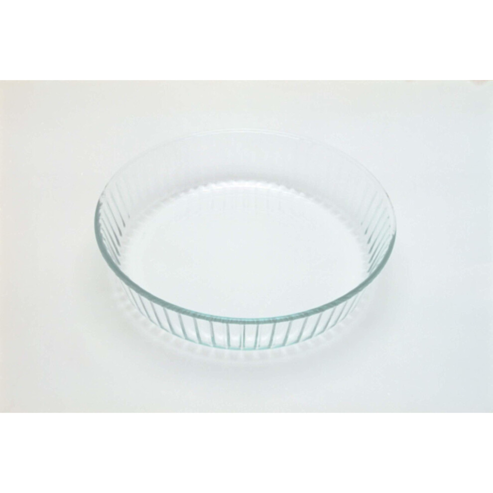 Pyrex Bake & Enjoy Glass Fluted flan dish high resistance 26 cm