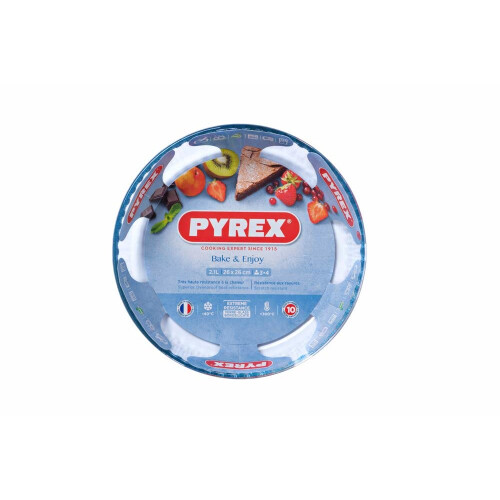 Pyrex Pyrex Bake & Enjoy Glass Fluted flan dish high resistance 26 cm 2