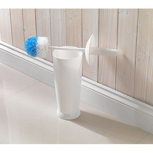 Addis Addis Closed Toilet Brush Set, Plastic, White 1
