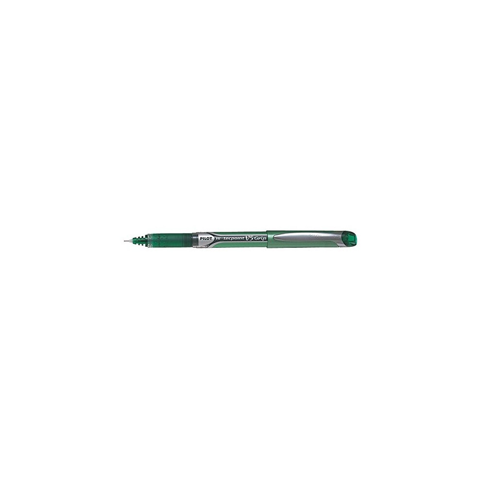Pilot V5 Grip Liquid Ink Rollerball 0.5 mm Tip (Box of 12) - Green