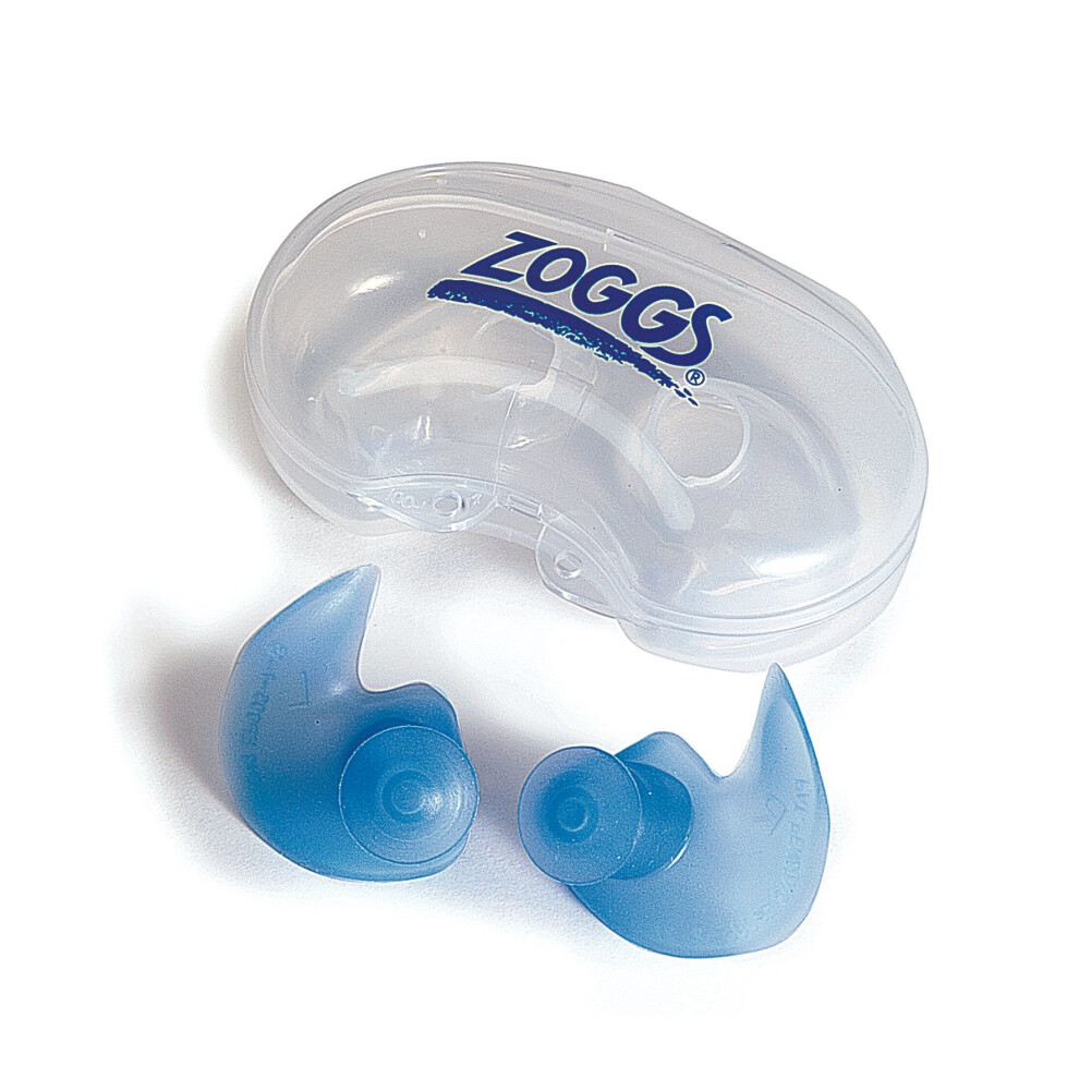 Zoggs Aqua Plugz Swimming Superior Soft Ear Plugs Ergonomically Shaped - Blue