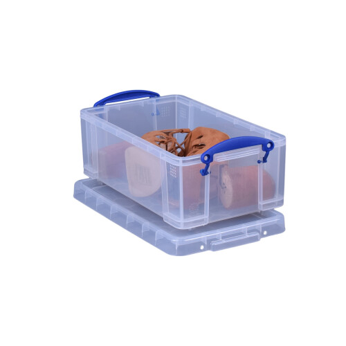 Really Useful 5L Plastic Storage Box 340 x 200 x 125mm Clear 1