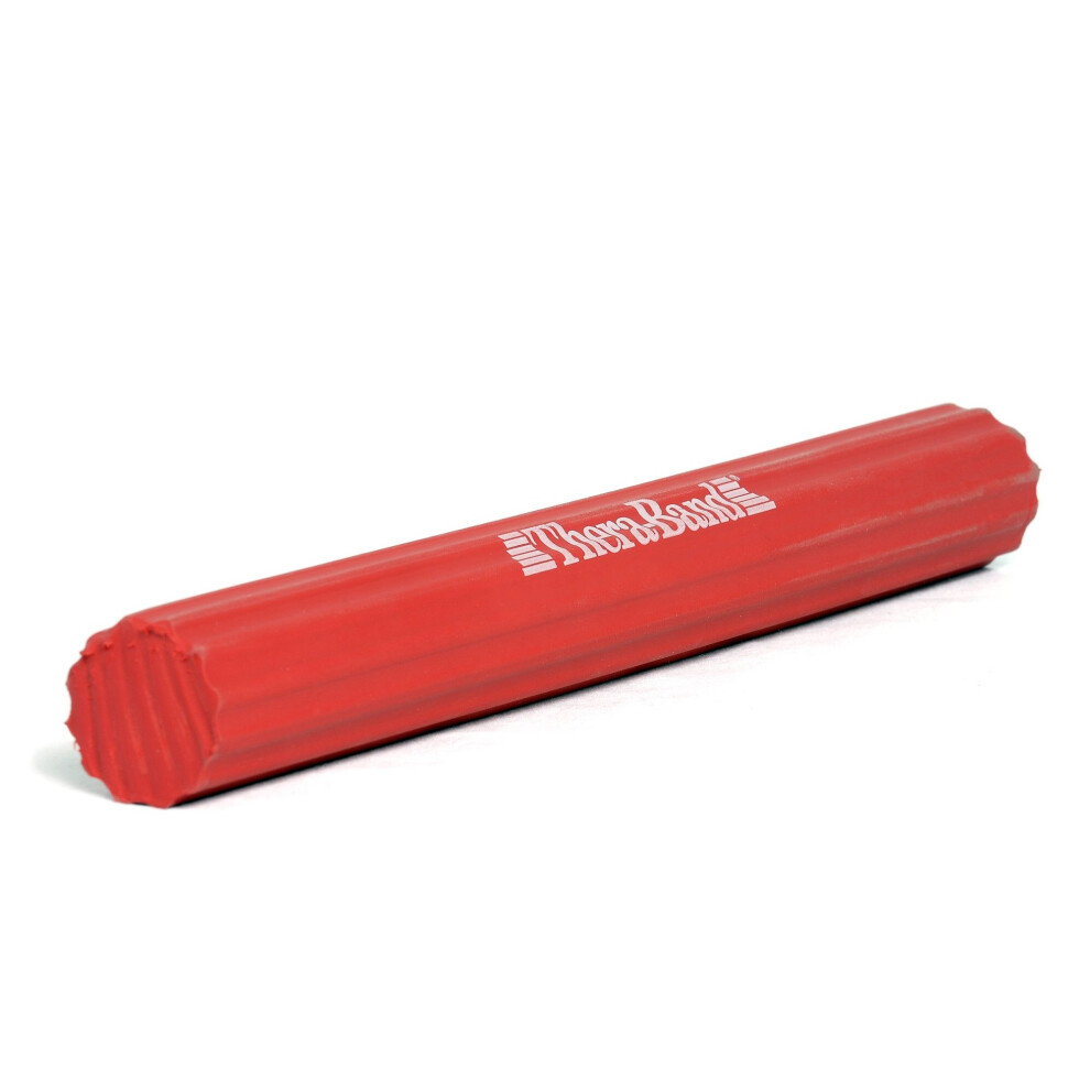 Patterson-Medical Red Theraband Flexbar, Tennis Elbow Therapy Bar, Relieve Tendonitis Pain & Improve Grip Strength, Resistance Bar For Golfers Elbow & Tendinitis,