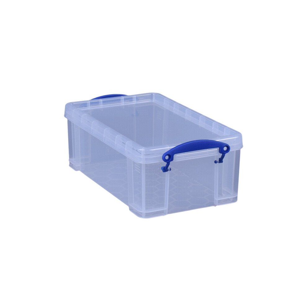Really Useful 5L Plastic Storage Box 340 x 200 x 125mm Clear