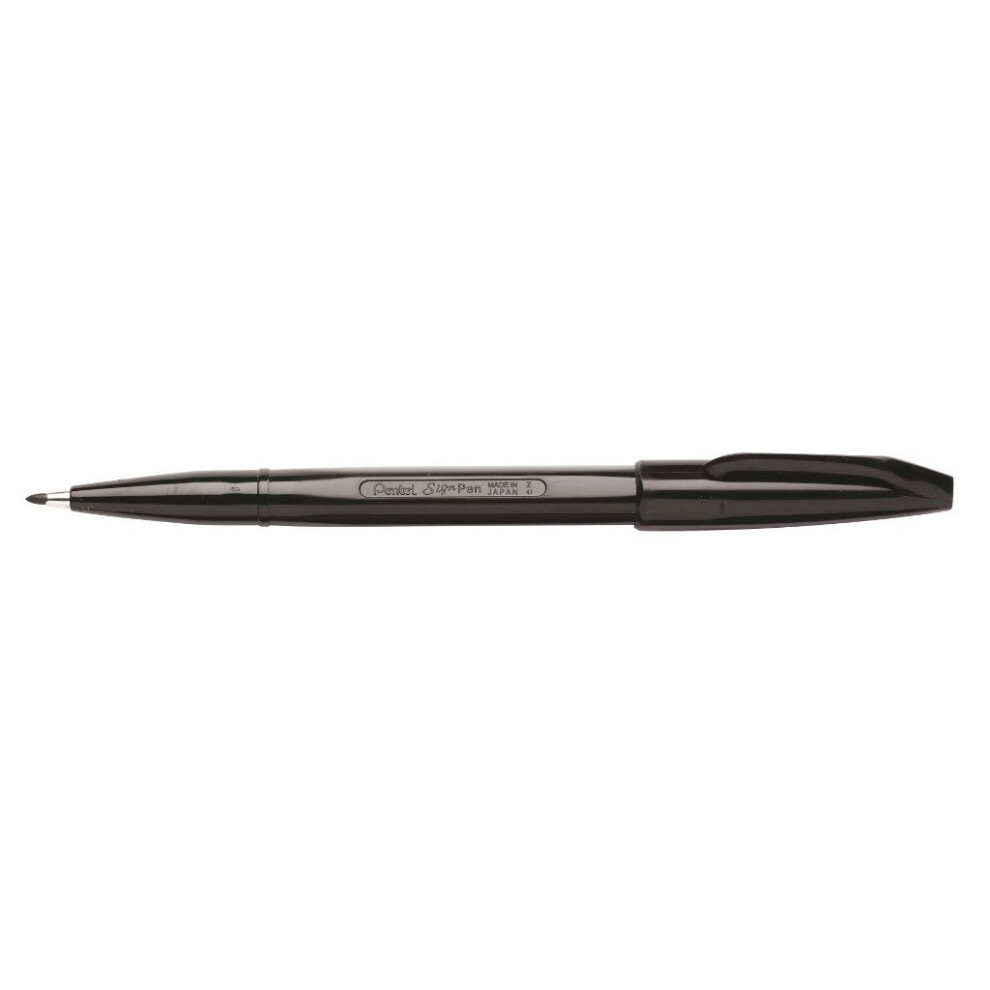 Pentel Sign Pen - Black, Pack of 12 , S520-A