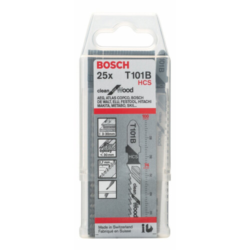 Bosch Decoupeerzaagblad T 101 B : x25 2