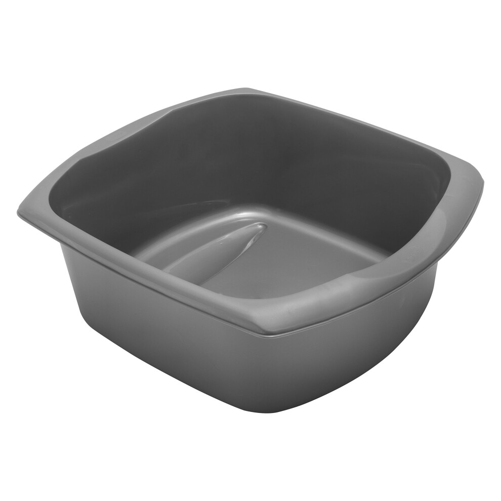 Addis Large Rectangular Bowl, Metallic Silver, 9.5 litre