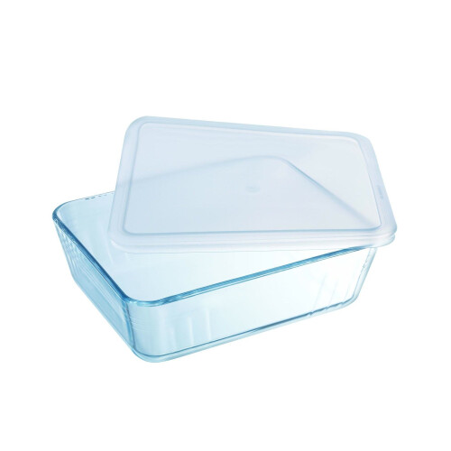 Pyrex Pyrex Rectangular Dish with Plastic Lid, 2.6L 2