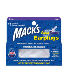 Mack's AquaBlock Oordopjes voor Zwemmen, 2 Paar - Comfortabel, Waterdicht, Herbruikbaar Siliconen