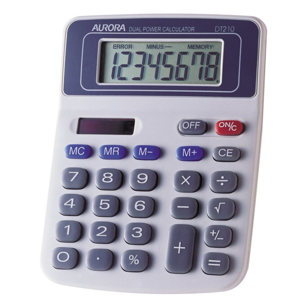 Aurora DT210 Semi Desktop Calculator