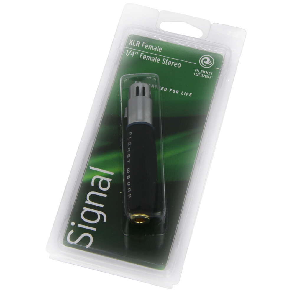 Planet Waves Xlr Female To 0.25 Inch Female Balanced Adapter Black 019954937508
