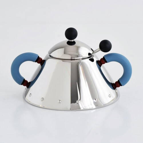 Alessi Alessi - 9097 - Açucareiro com colher em aço inox… 1