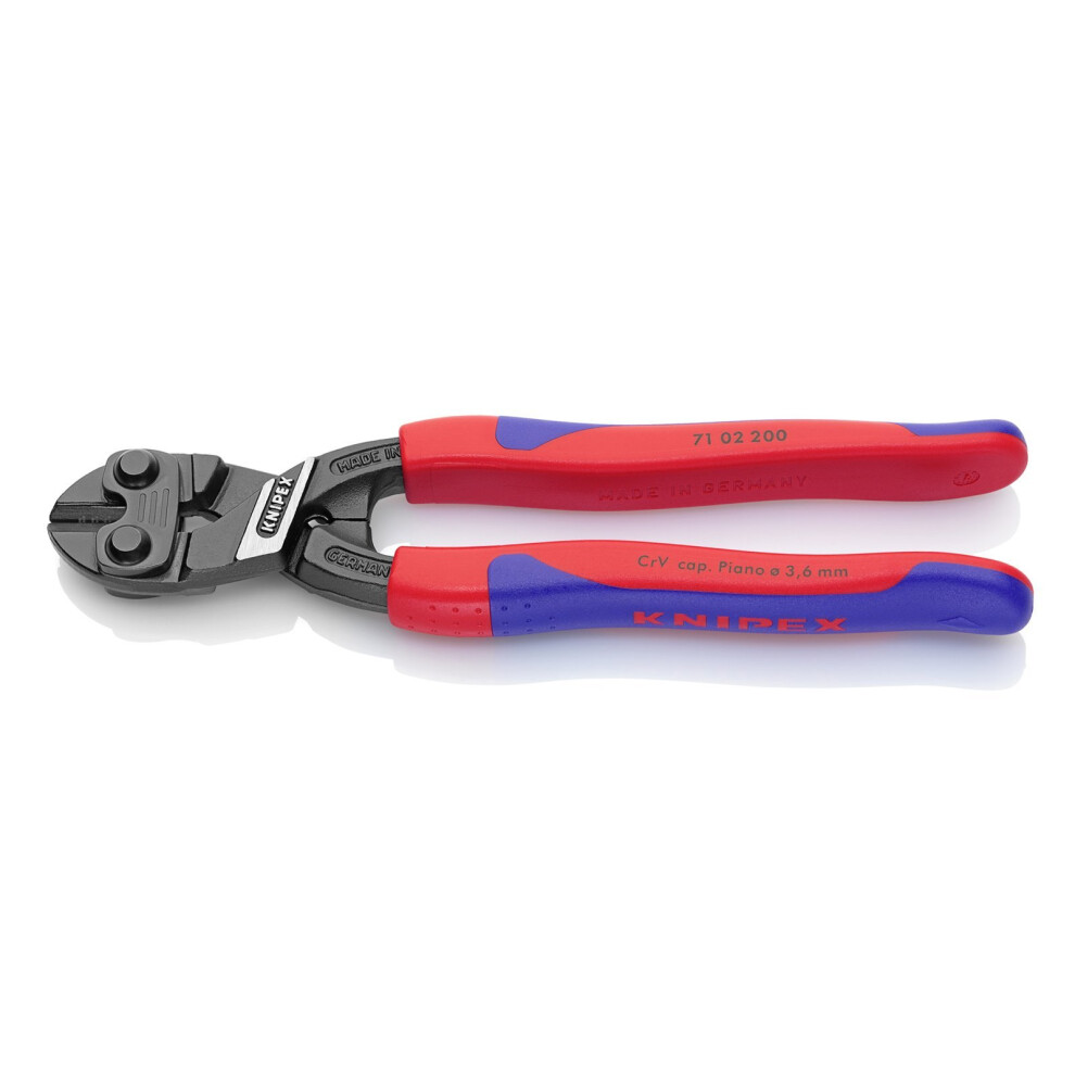 Knipex 71 02 200 CoBolt Compact Bolt cutters, Handles With multi-component grip, 200 Mm