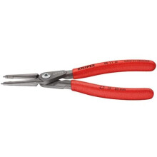 KNIPEX 48 11 J3 SB Precision Circlip Pliers for internal circlips in bore holes grey atramentized with non-slip plastic coating 225 mm (Blister...