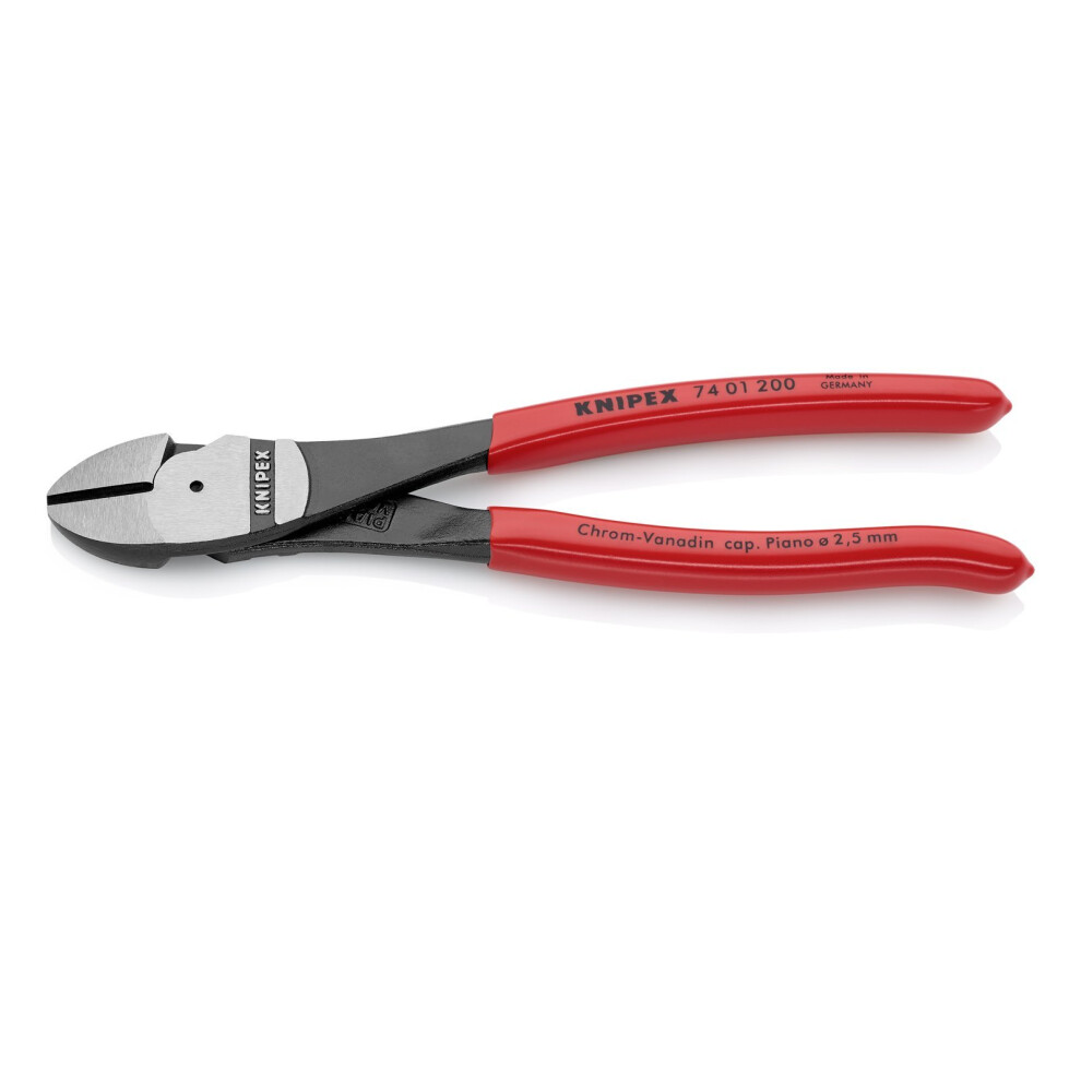 Knipex 74 01 200 â high leverage diagonal cutters for a 20 % energy saving, 200 mm