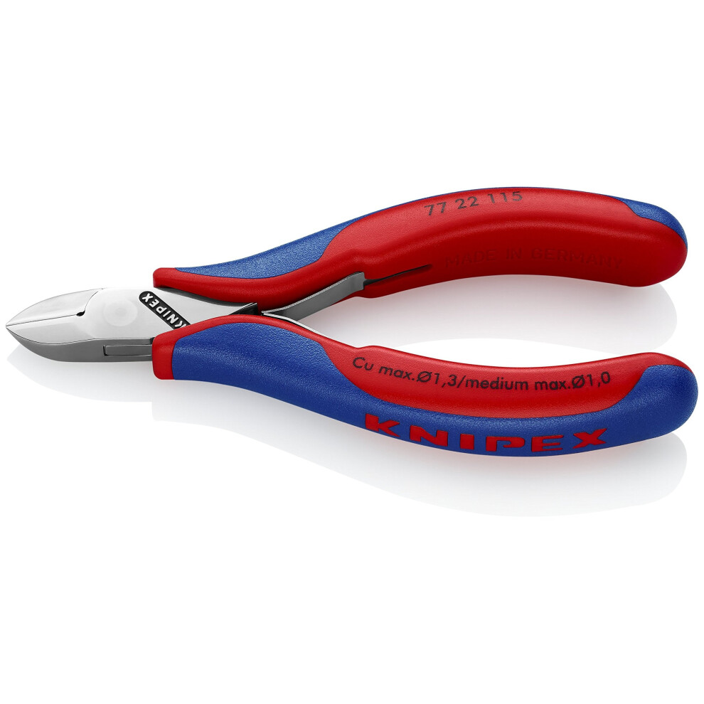 KNIPEX 77 22 115 Electronics Diagonal Cutter with multi-component grips 115 mm