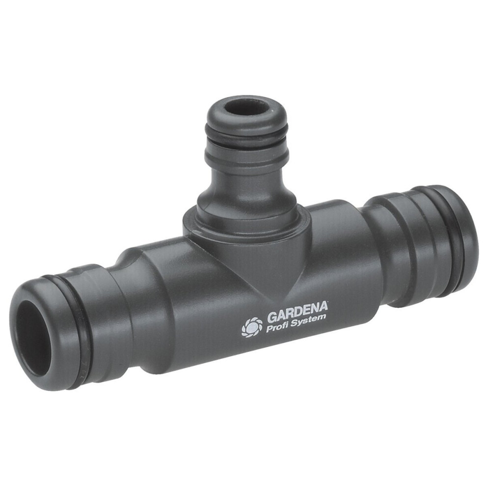 Gardena 02835-20"Profi-System-Maxi-Flow" T-Coupling - Black