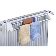 Wenko C-3703100 Twin Aluminium Radiator Dryer, 57 cm Wide, 1.10 m Dry Length, High Load Capacity, Stainless Aluminium